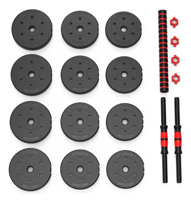 Comprar Kit De Mancuernas 20kg Rutina en Electroshopy - Ángulo 3